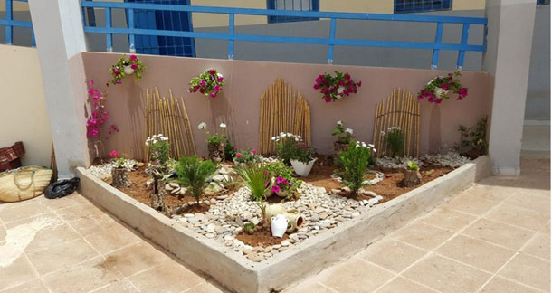 En photos : Un jardin au lycée de Oued Ellil, œuvre de ses propres élèves