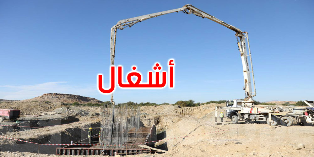 ما مدى تقدم أشغال القسطين 3 و4 من مشروع الطريق السيارة تونس جلمة؟