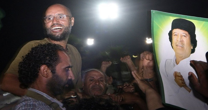 عيون سيف الإسلام القذافي على رئاسة ليبيا