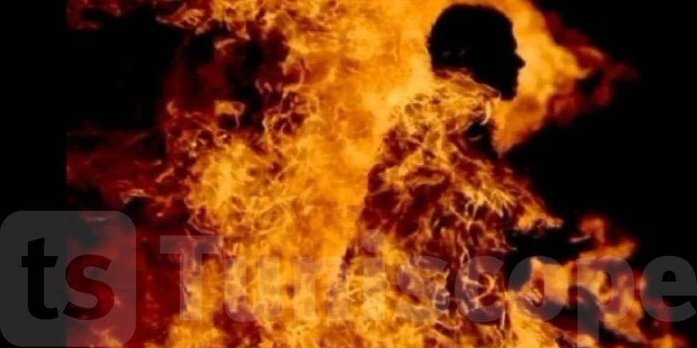  القيروان: شاب يضرم النار في جسده