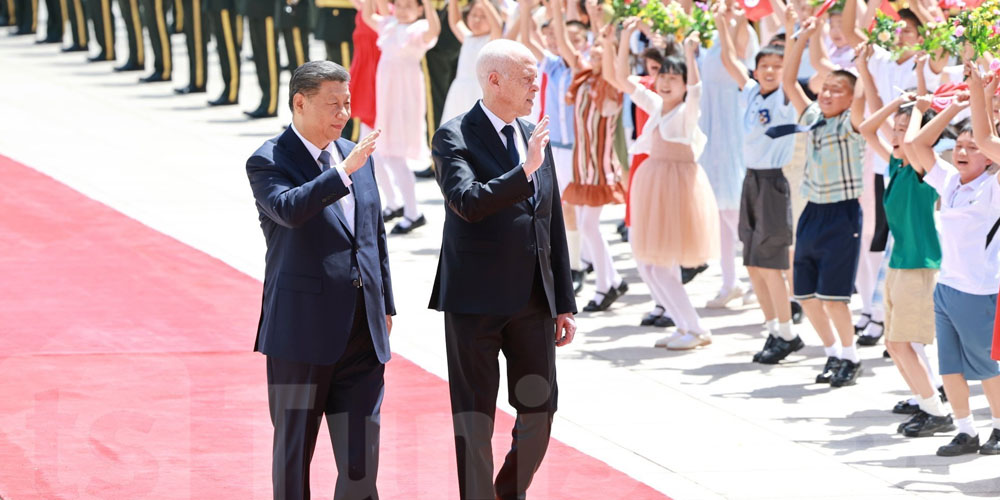 Le président chinois Xi Jinping organise une réception officielle en l'honneur de Kais Saied 