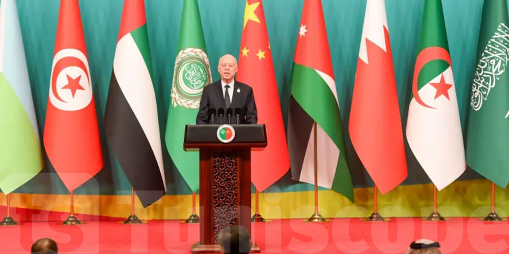 من الصين: رئيس الجمهورية يجدّد دعم تونس اللامشروط للحق الفلسطيني