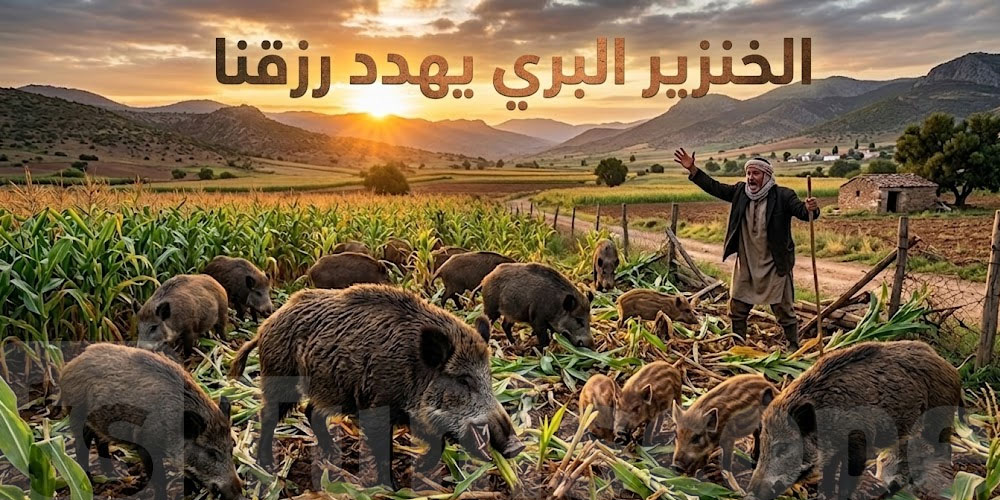 الفلاحون في خطر: نداء عاجل للسلطات''الخنزير البري يهدد رزقنا''