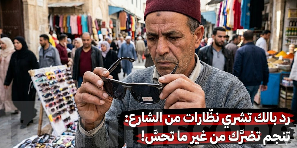 تحذير للتوانسة:  ردوا بالكم من النظارات اللى تتباع في الاسواق تهدّد عينيك وبشرتك!