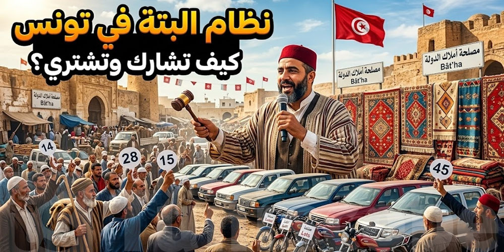 شنّوة هو المزاد العلني؟ كيفاش تشارك في تونس؟