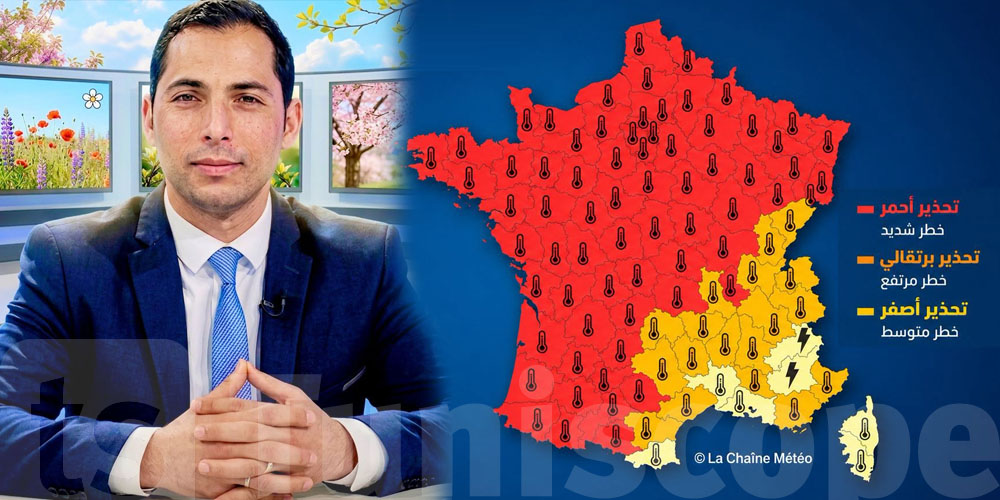 محرز الغنوشي: 71 منطقة في فرنسا تحت الإنذار الأحمر بسبب السخانة
