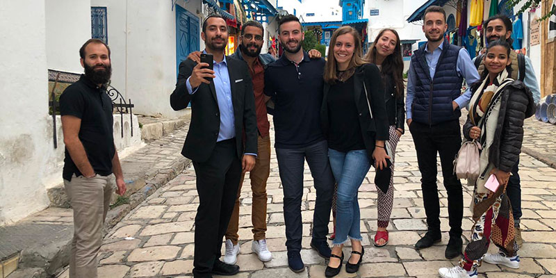 30 jeunes entrepreneurs francais quebecois et tunisiens en mission economique en tunisie