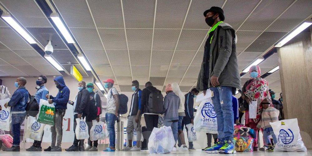 L'OIM a facilité le retour volontaire de 392 migrants africains bloqués en Tunisie vers leur pays d'origine