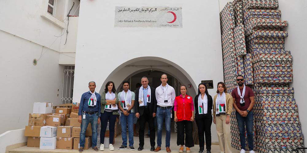 Ooredoo Tunisie Affiche un Soutien Indéfectible envers la Palestine et fait fon d'équipements médicaux