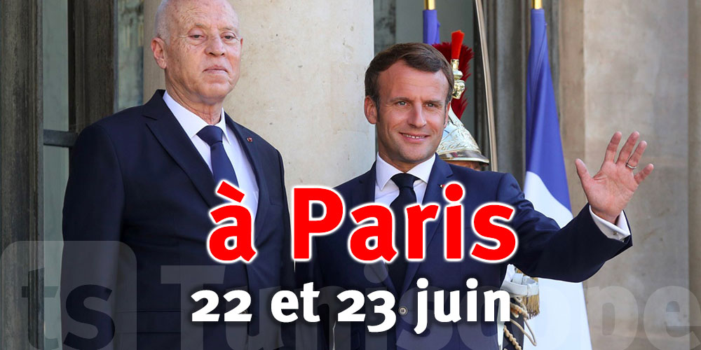 Kaïs Saïed à Paris les 22 et 23 juin prochains