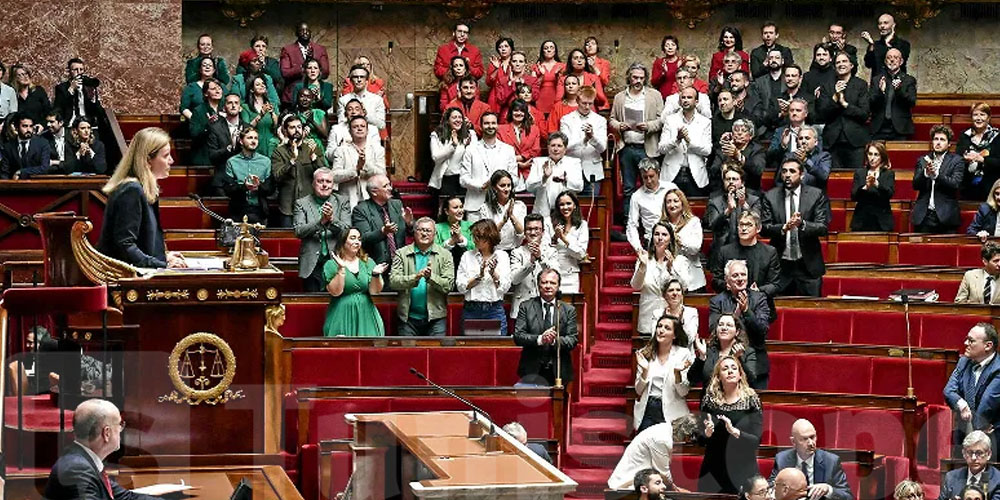 A l’Assemblée nationale, des députés vêtus aux couleurs de la Palestine