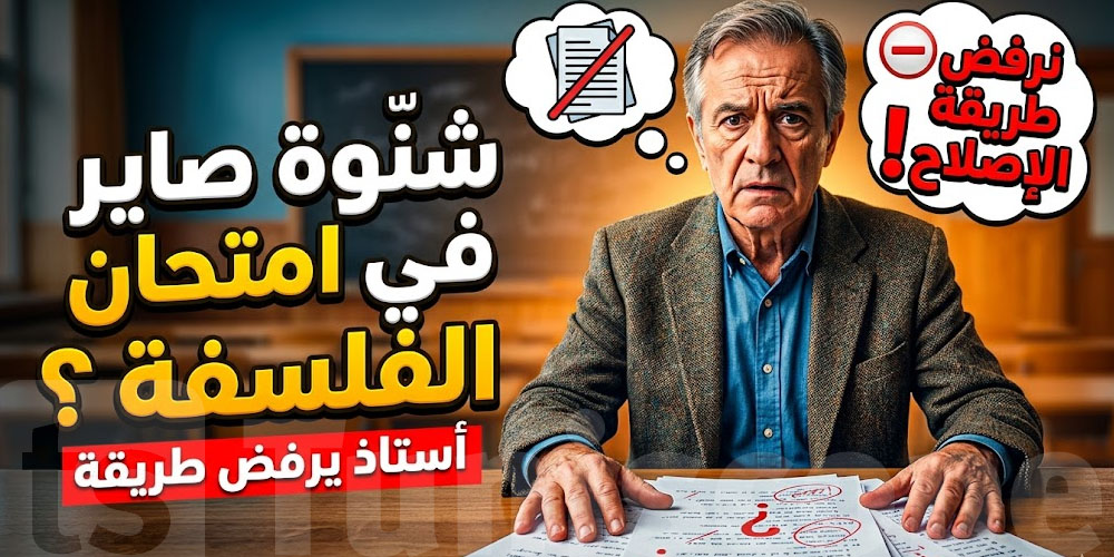 عاجل-صدمة في باك الآداب: أستاذ يقاطع إصلاح الفلسفة ويكشف ''مظلمة''