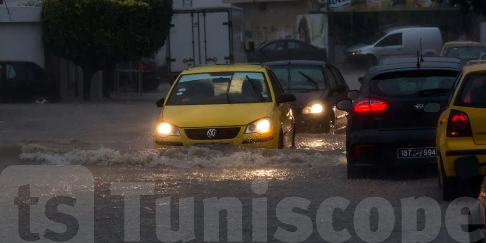 Tunisie : orages, grêle et rafales jusqu’à 90 km/h attendus ce week-end