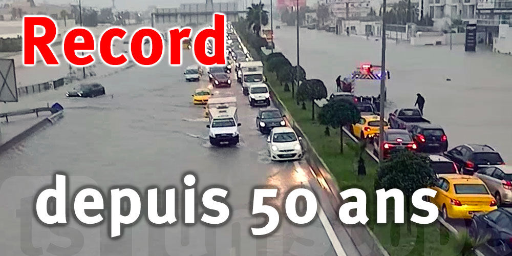 Record de pluies en Tunisie : le Grand Tunis sous des précipitations inédites depuis 50 ans