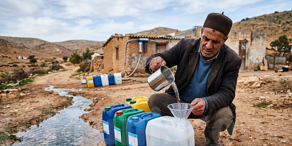 ممياه الأمطار تتباع للتوانسة في دبابز ...شنوا الحكاية  ووين؟ !
