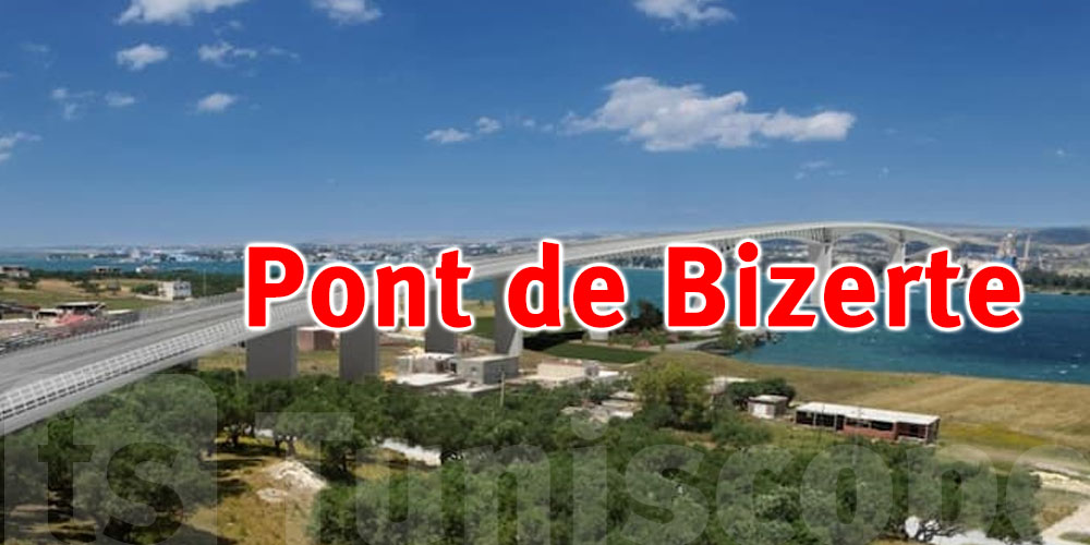 Avancement des travaux de construction du nouveau pont de Bizerte