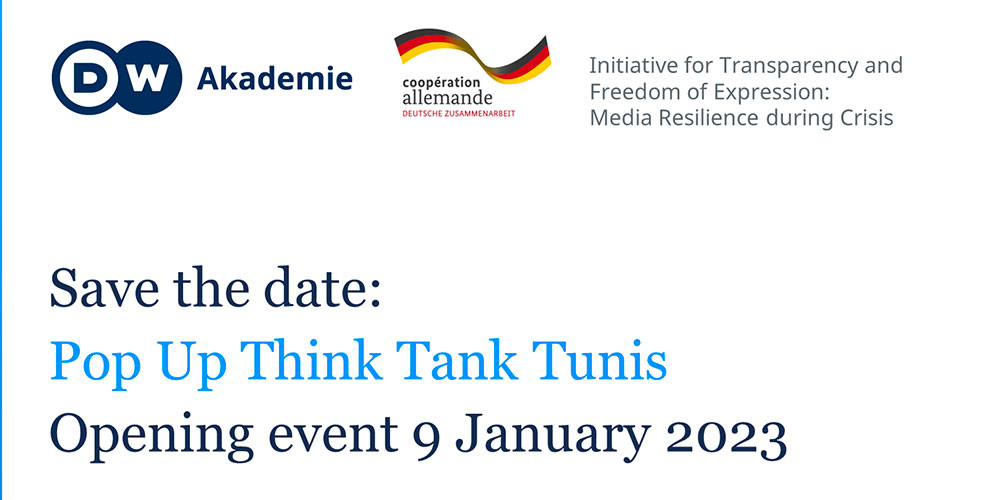 La DW Akademie lance le Pop Up Think Tank Tunis
