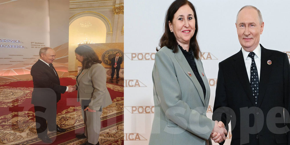 Russie-Afrique : Poutine reçoit Sarra Zaâfrani et des dirigeants africains au Kremlin