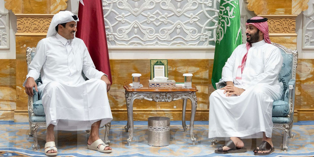 لقاء بين الأميرالقطري  و ولي العهد السعودي ..تفاصيل