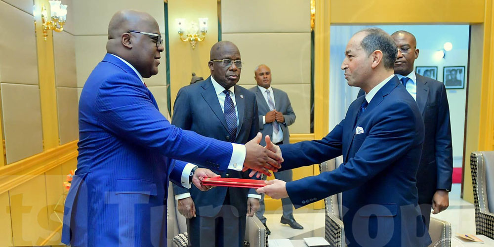 Le président de la RDC reçoit les lettres de créance du nouvel ambassadeur tunisien