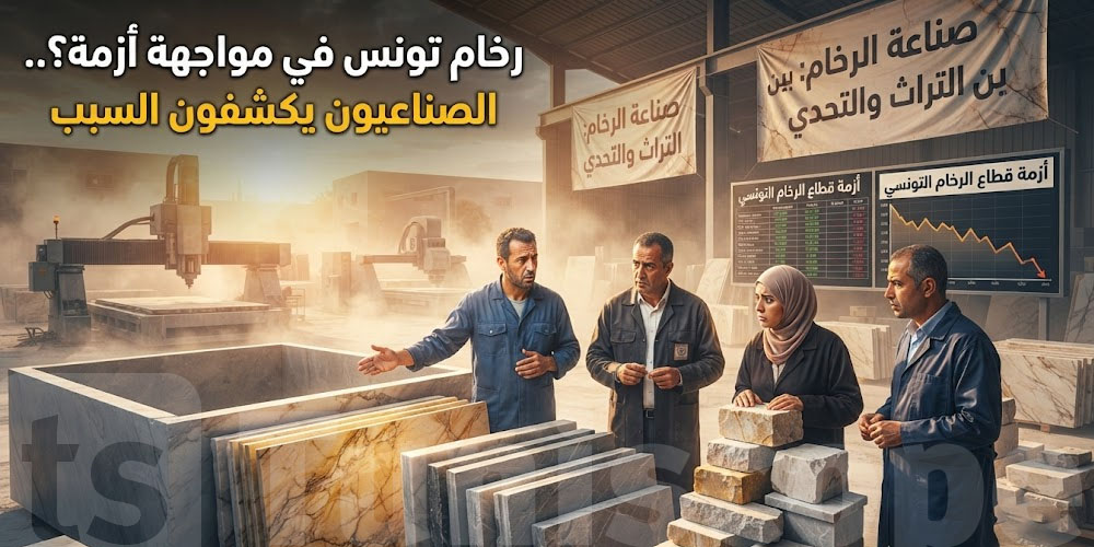الـ''رخام'' التونسي  في خطر؟.. الصناعيين يحذّرو من ضربة تهزّ القطاع