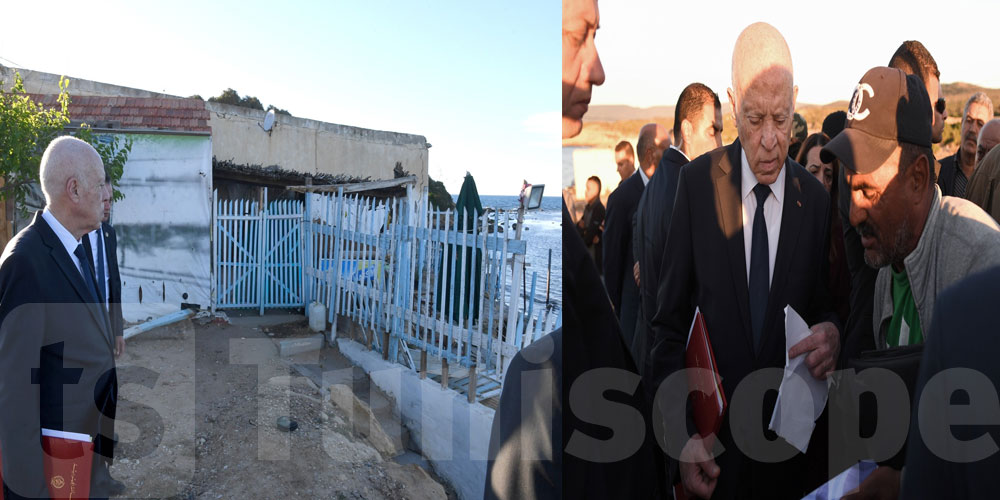  صور: رئيس الجمهورية في زيارة غير معلنة إلى عدد من المناطق بولاية نابل