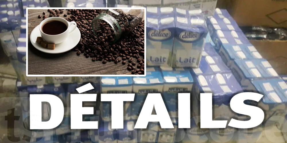 Tunisie : Saisie de 270 kilos de café et 702 litres de lait