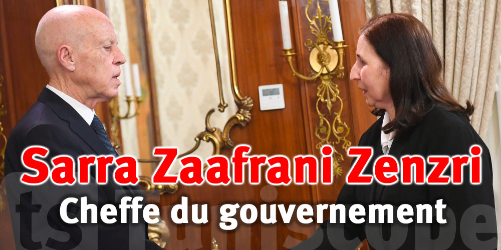 Kaïs Saïed nomme Sarra Zaafrani Zenzri à la place de Kamel Madouri