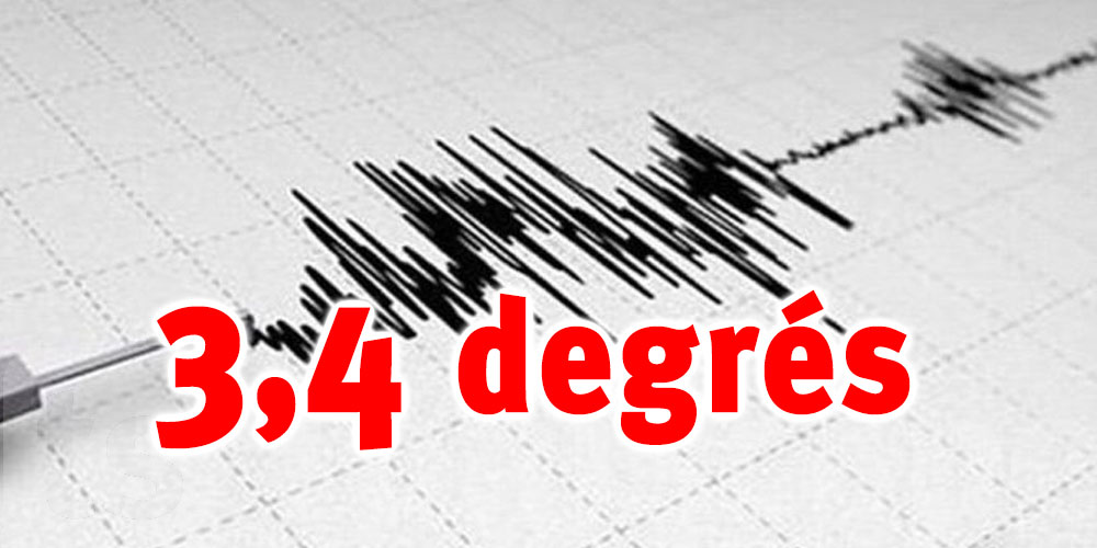Secousse d’une magnitude de 3,4 degrés au Nord Est de Chebba