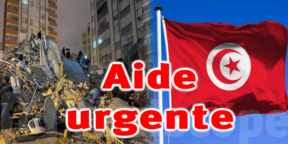 Tunisie : Envoi d’aides humanitaires et matérielles à Türkiye et à la Syrie