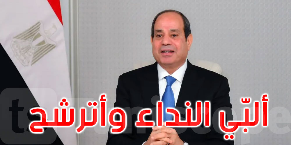 عبد الفتاح السيسي: ألبّي النداء وعقدت العزم على الترشح لولاية جديدة