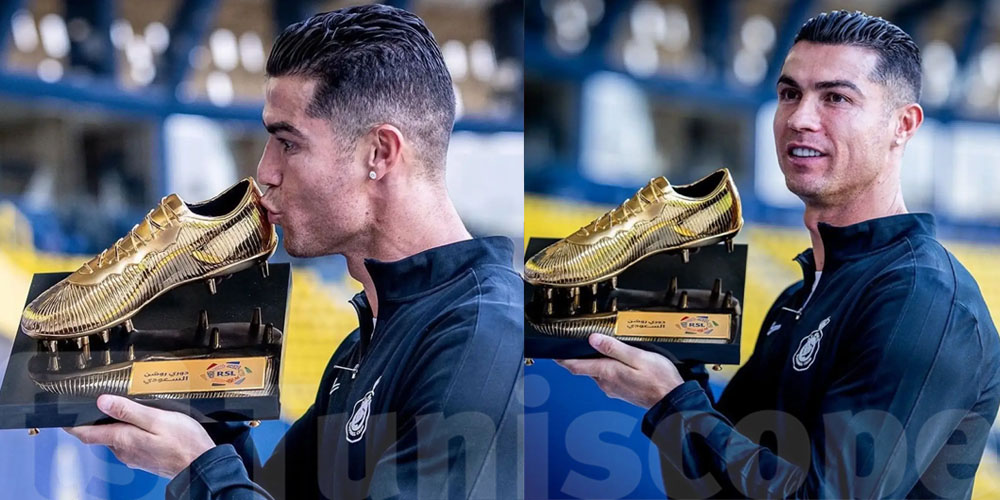 Cristiano Ronaldo reçoit un nouveau Soulier d'Or
