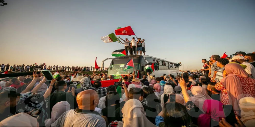 قافلة الصمود تدعو الراغبين في العودة إلى تونس لتسجيل أسمائهم في موقع التخييم بمصراتة