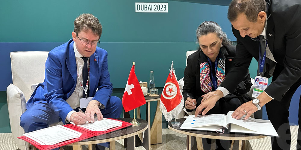 La Suisse et la Tunisie signent un accord facilitant les investissements suisses dans des projets de protection du climat en Tunisie