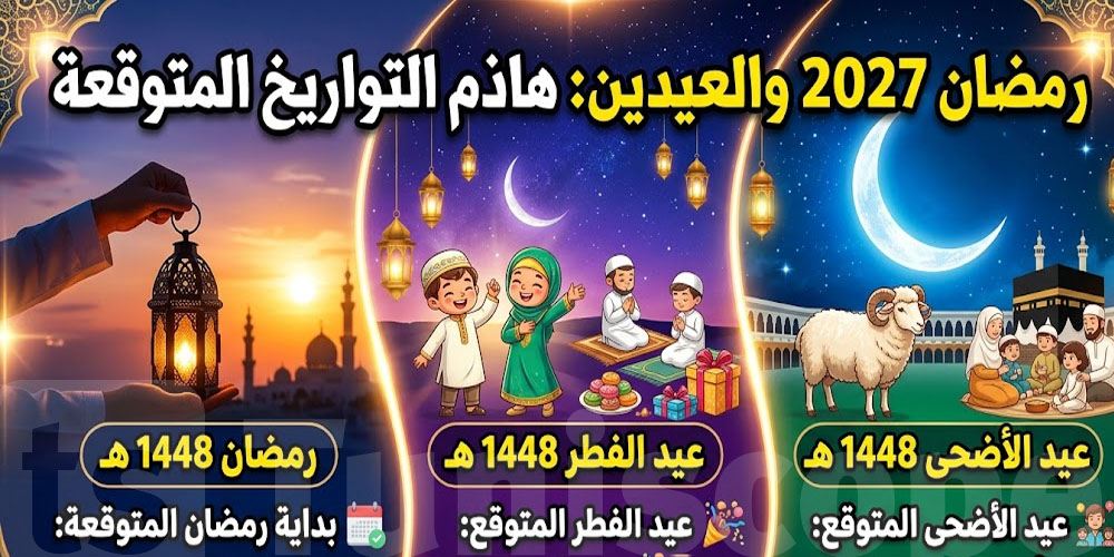 تواريخ فلكية مهمّة: رمضان والعيدين في 2027