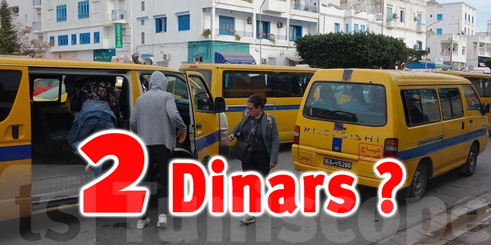Tunisie : Taxi collectif : 2000 millimes le tarif ?   