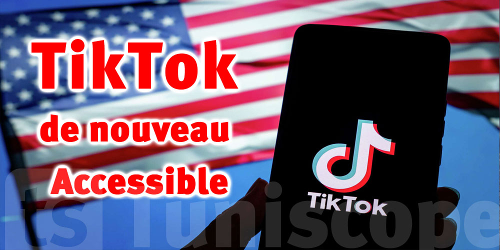 TikTok de nouveau accessible aux USA