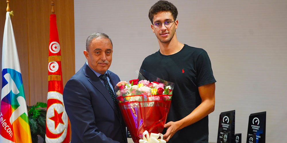 اتصالات تونس تكرّم البطل العالمي أحمد الجوادي