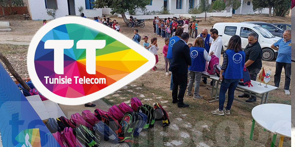 Tunisie Telecom offre des cartables aux élèves les plus démunis