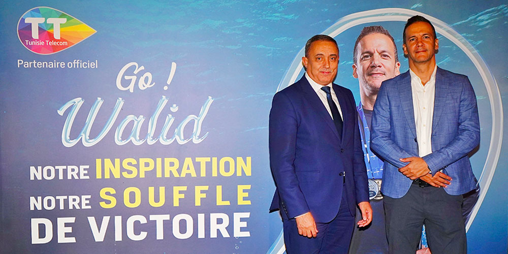 Tunisie Telecom félicite Walid Boudhiaf pour son nouveau record national à -118 mètres
