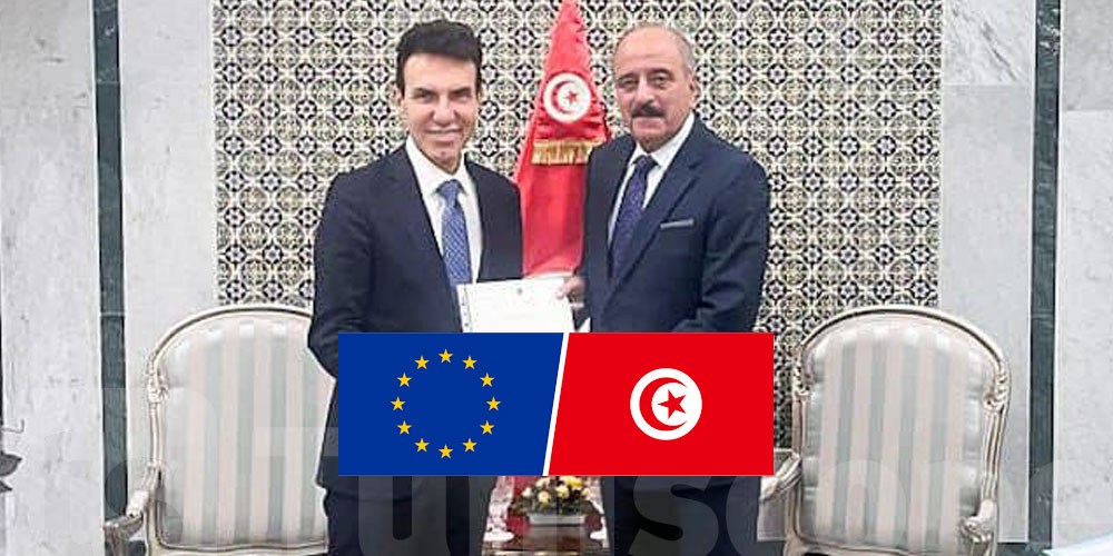 Le nouvel Ambassadeur de l'UE Giuseppe Perrone accueilli par Mohamed Ali Nafti