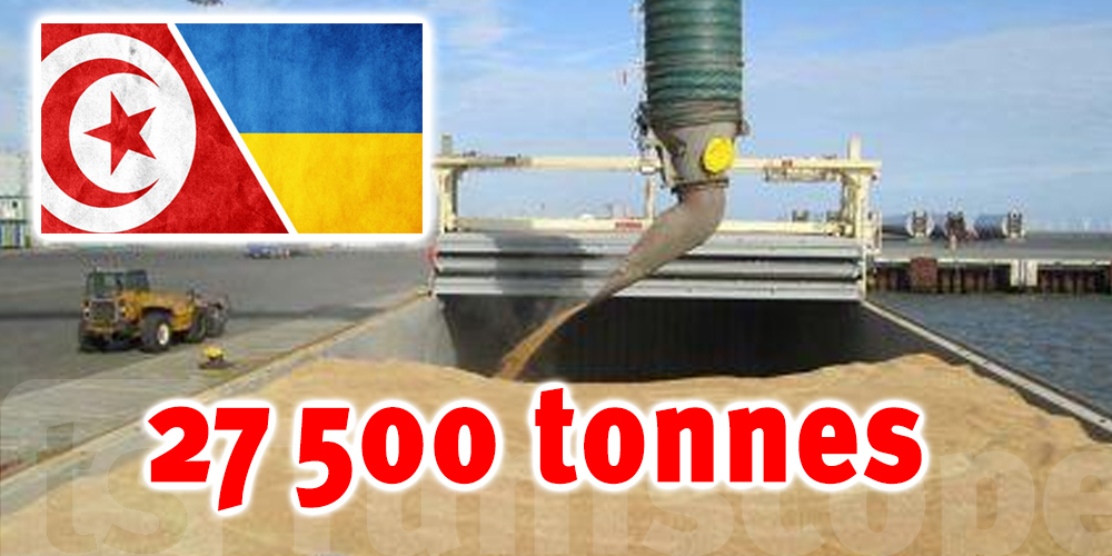 27 500 tonnes de blé ukrainien sont en route vers la Tunisie