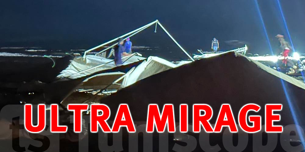 Ultra Mirage El Djerid UMED100 : une tempête de sable force l'arrêt de la course et une évacuation héroïque