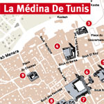 Carte de la Médina de Tunis 