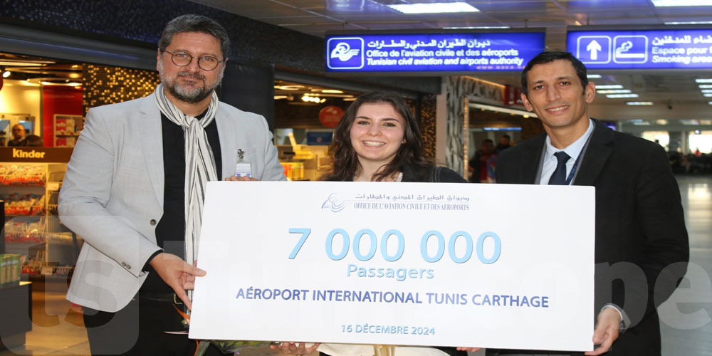 L'aéroport Tunis-Carthage franchit la barre des 7 millions de passagers