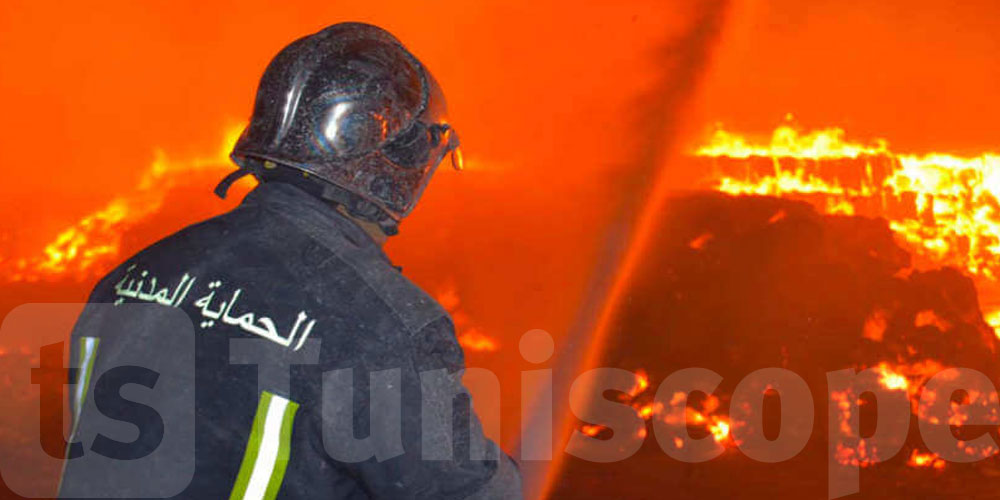 Incendie dans une usine pharmaceutique à Jebel Oust : le feu maîtrisé